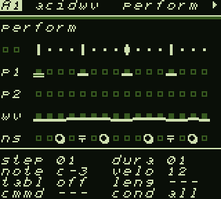 gb-zed perform screen cycling through four live glitch effects